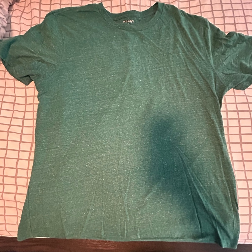 Old Navy Men's Green heathered Short Sleeve Tee